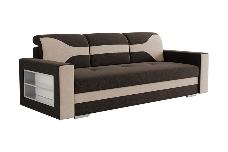 Sovesofa 236cm - Brun - Møbler - Sofaer - Sovesofaer