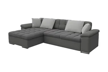 Sovesofa 3-seters L-formet 280x160 cm Venstre - Møbler - Sofaer - Sovesofaer