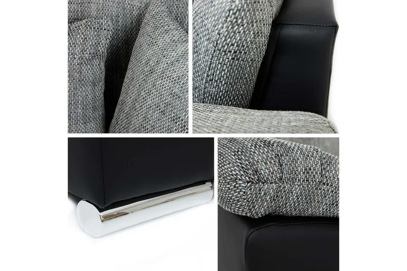 Sovesofa 3-seters L-formet 280x160 cm Venstre - Møbler - Sofaer - Sovesofaer