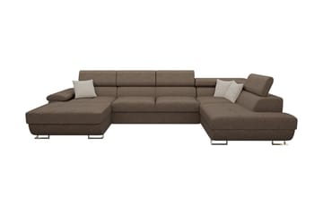 Sovesofa 4-seters U-formet 345x202 cm Høyre - Møbler - Sofaer - Sovesofaer