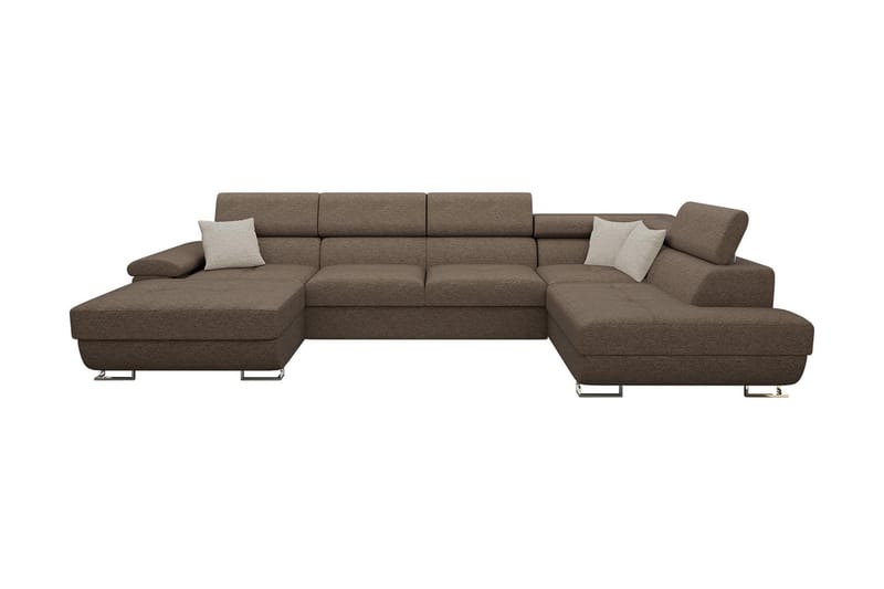Sovesofa 4-seters U-formet 345x202 cm Høyre - Møbler - Sofaer - Sovesofaer