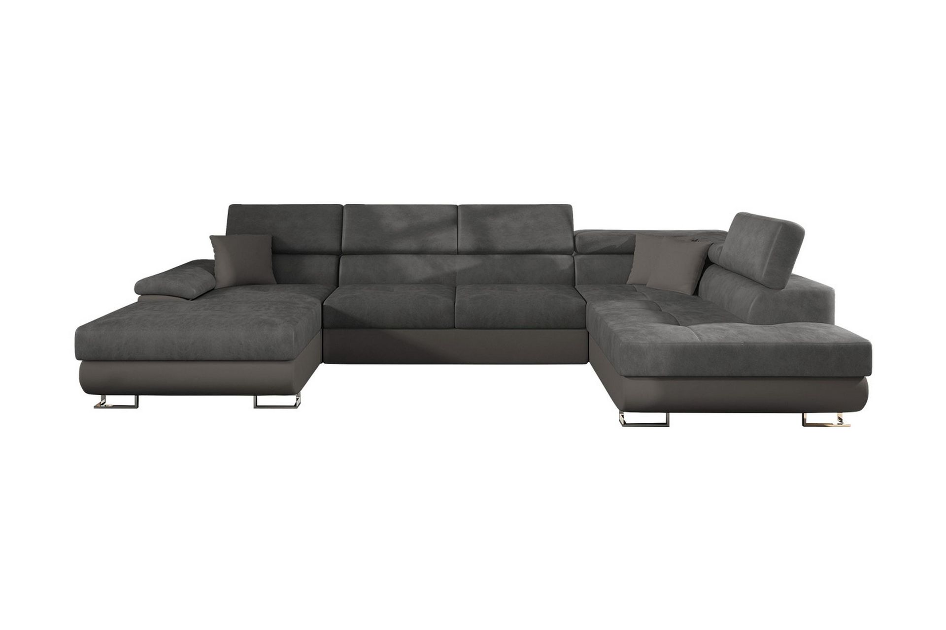 Sovesofa 4-seters U-formet 345x202 cm Høyre - Møbler - Sofaer - Sovesofaer