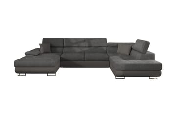 Sovesofa 4-seters U-formet 345x202 cm Høyre - Møbler - Sofaer - Sovesofaer