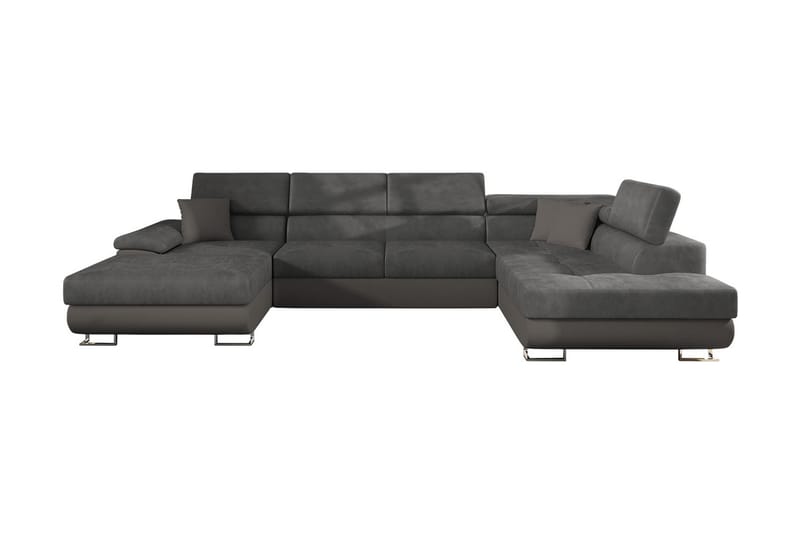 Sovesofa 4-seters U-formet 345x202 cm Høyre - Sovesofaer - Sovesofa divan