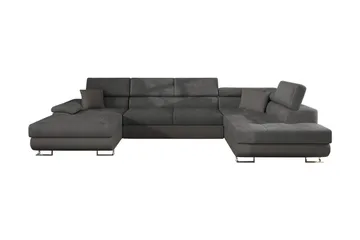 Sovesofa 4-seters U-formet 345x202 cm Høyre - Møbler - Sofaer - Sovesofaer