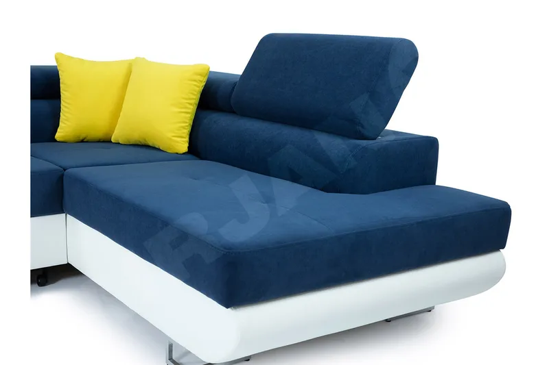 Sovesofa 4-seters U-formet 345x202 cm Venstre - Møbler - Sofaer - Sovesofaer