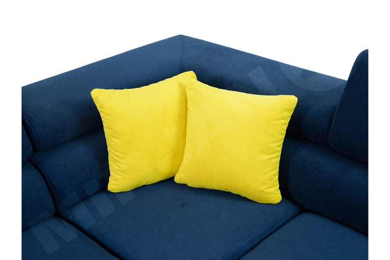 Sovesofa 4-seters U-formet 345x202 cm Venstre - Møbler - Sofaer - Sovesofaer
