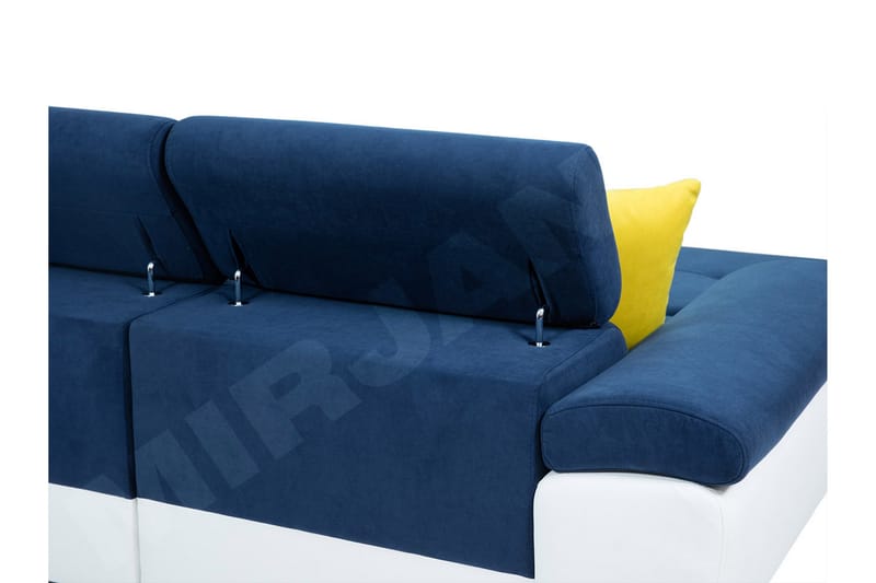 Sovesofa 4-seters U-formet 345x202 cm Venstre - Møbler - Sofaer - Sovesofaer
