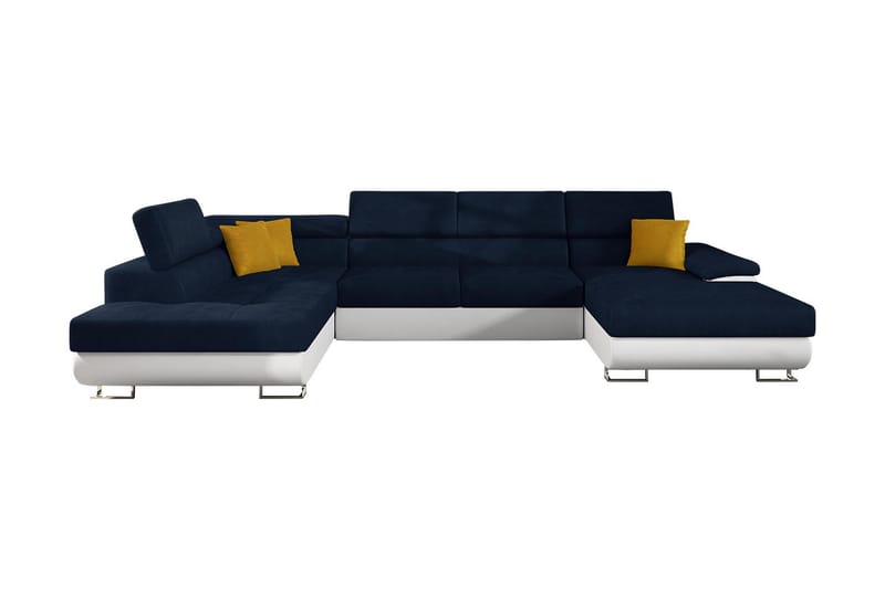 Sovesofa 4-seters U-formet 345x202 cm Venstre - Møbler - Sofaer - Sovesofaer