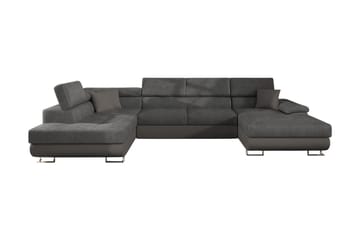 Sovesofa 4-seters U-formet 345x202 cm Venstre - Møbler - Sofaer - Sovesofaer