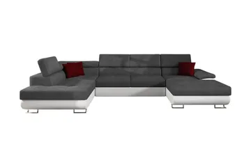 Sovesofa 4-seters U-formet 345x202 cm Venstre - Møbler - Sofaer - Sovesofaer