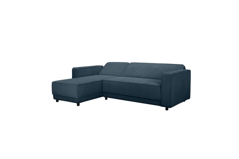 Sovesofa Allie Blå, Cordoroy, 82x229x154 cm - Blå, Cordoroy, 82x229x154 cm - Møbler - Sofaer - Sovesofaer