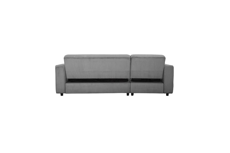 Sovesofa Allie Grå, Cordoroy, 82x229x154 cm - Grå, Cordoroy, 82x229x154 cm - Møbler - Sofaer - Sovesofaer