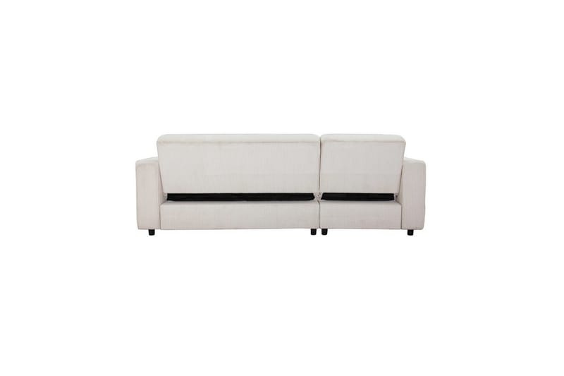 Sovesofa Allie Krem, Cordoroy, 82x229x154 cm - Krem, Cordoroy, 82x229x154 cm - Møbler - Sofaer - Sovesofaer