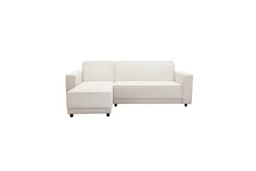 Sovesofa Allie Krem, Cordoroy, 82x229x154 cm - Krem, Cordoroy, 82x229x154 cm - Møbler - Sofaer - Sovesofaer