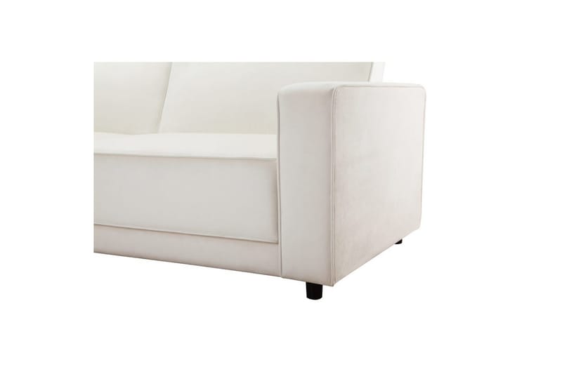 Sovesofa Allie Krem, Fløyel, 82x229x154 cm - Krem, Fløyel, 82x229x154 cm - Møbler - Sofaer - Sovesofaer