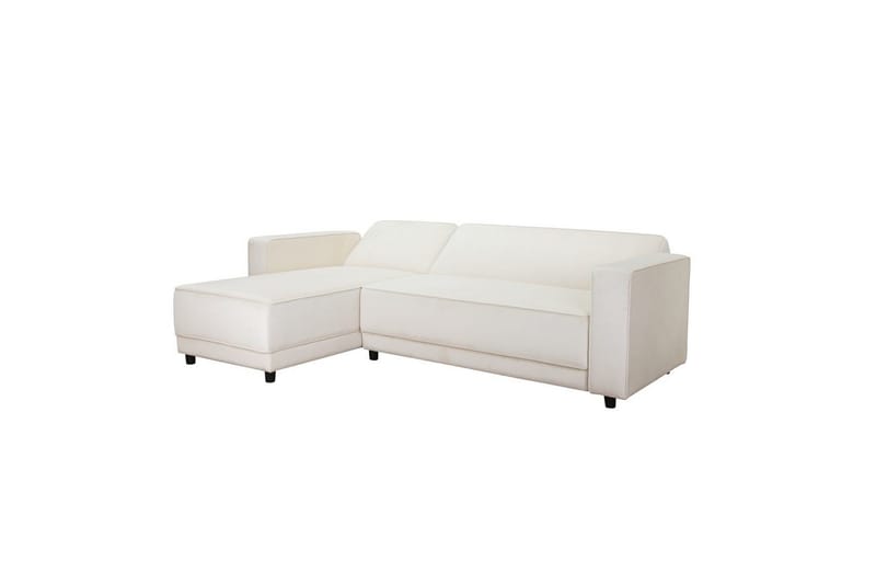 Sovesofa Allie Krem, Fløyel, 82x229x154 cm - Krem, Fløyel, 82x229x154 cm - Møbler - Sofaer - Sovesofaer