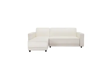 Sovesofa Allie Krem, Fløyel, 82x229x154 cm - Krem, Fløyel, 82x229x154 cm - Møbler - Sofaer - Sovesofaer
