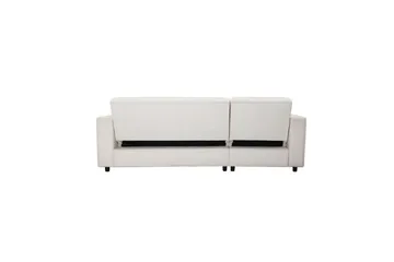 Sovesofa Allie Krem, Fløyel, 82x229x154 cm - Krem, Fløyel, 82x229x154 cm - Møbler - Sofaer - Sovesofaer