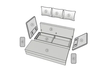 Sovesofa - Beige - Møbler - Sofaer - Sovesofaer