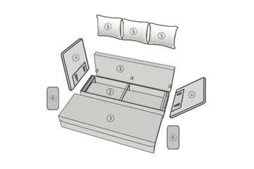Sovesofa - Brun - Møbler - Sofaer - Sovesofaer