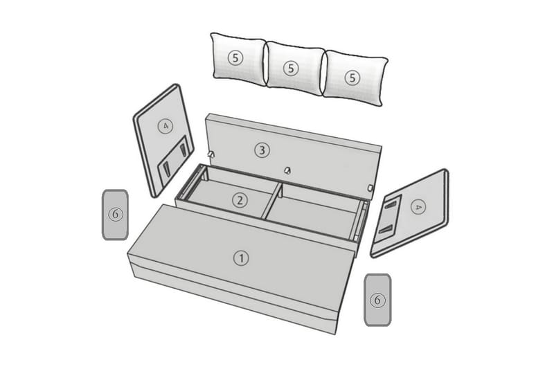 Sovesofa - Brun - Møbler - Sofaer - Sovesofaer