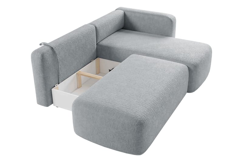 Afir Sovesofa Med 2-Seters Divan - Blå - Møbler - Sofaer - Sovesofaer - Sovesofa divan