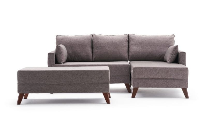 Antigua Mini Sovesofa med Divan Høyre - Brun - Møbler - Sofaer - Sovesofaer - Sovesofa divan