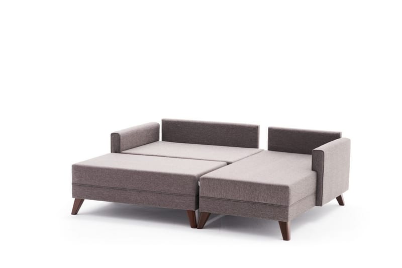 Antigua Mini Sovesofa med Divan Høyre - Brun - Møbler - Sofaer - Sovesofaer - Sovesofa divan