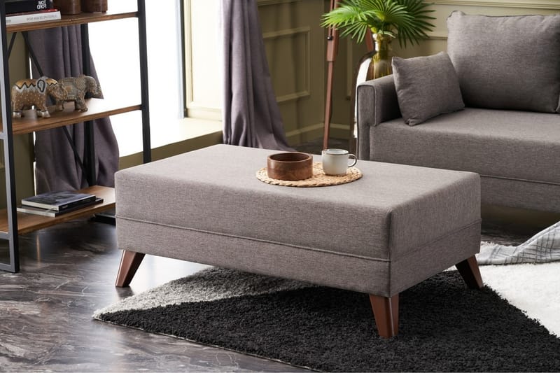 Antigua Mini Sovesofa med Divan Høyre - Brun - Møbler - Sofaer - Sovesofaer - Sovesofa divan