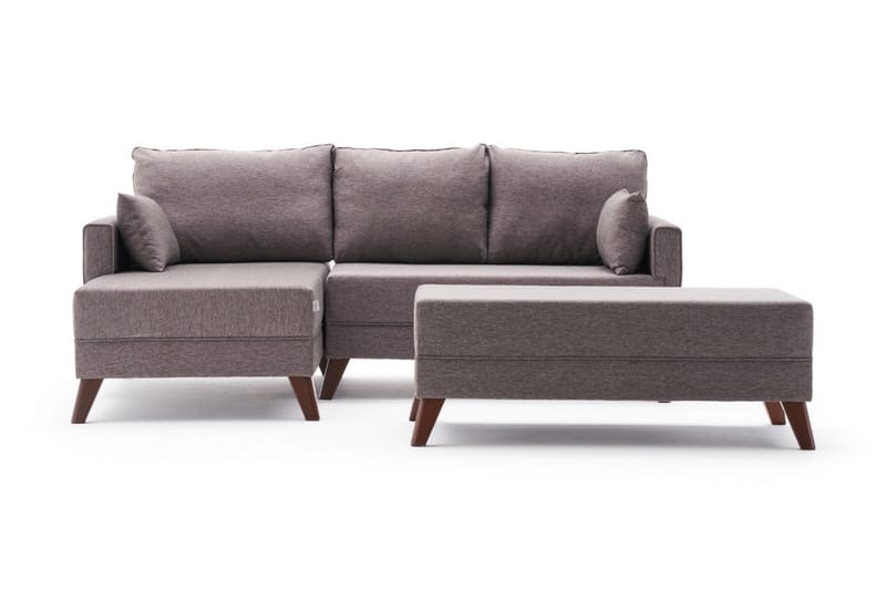 Antigua Mini Sovesofa med Divan Venstre - Brun - Sovesofaer - Sovesofa divan