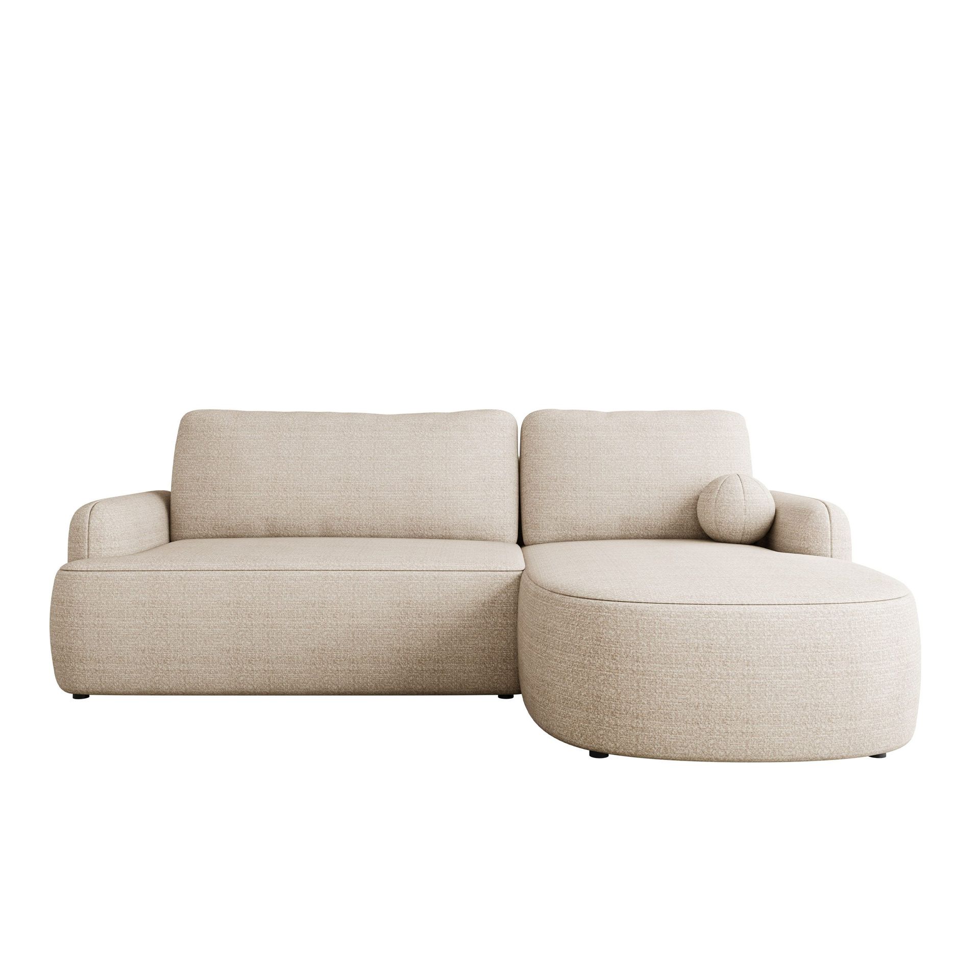 Branrel 3-seters sofa med divan - beige