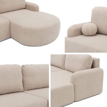 Branrel 3-seters sofa med divan - blå - Møbler - Sofaer - Sovesofaer - Sovesofa divan