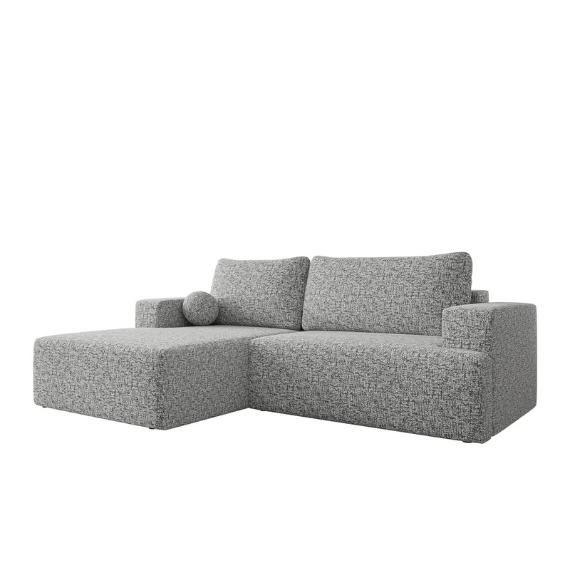 Deylor 3-seters sovesofa med divan, grå