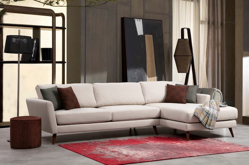 Gajanejos Divansovesofa - Beige - Møbler - Sofaer - Sofa med sjeselong
