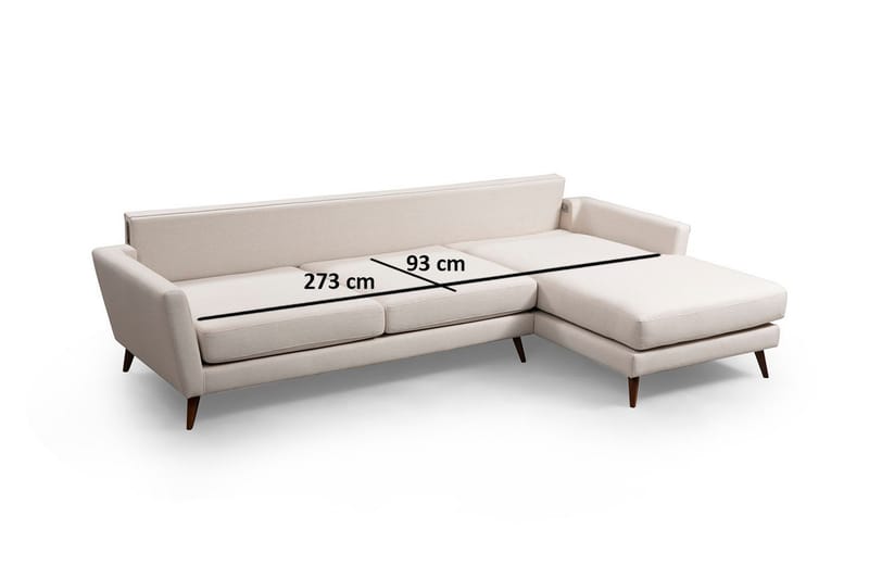 Gajanejos Divansovesofa - Beige - Møbler - Sofaer - Sofa med sjeselong