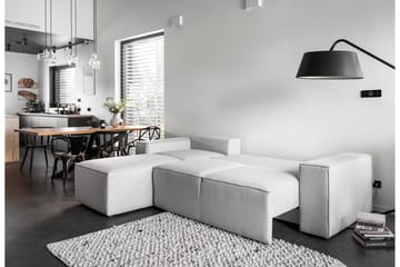Kamli Sovesofa m. Divan med Oppbevaring - Blå - Møbler - Sofaer - Sovesofaer - Sovesofa divan