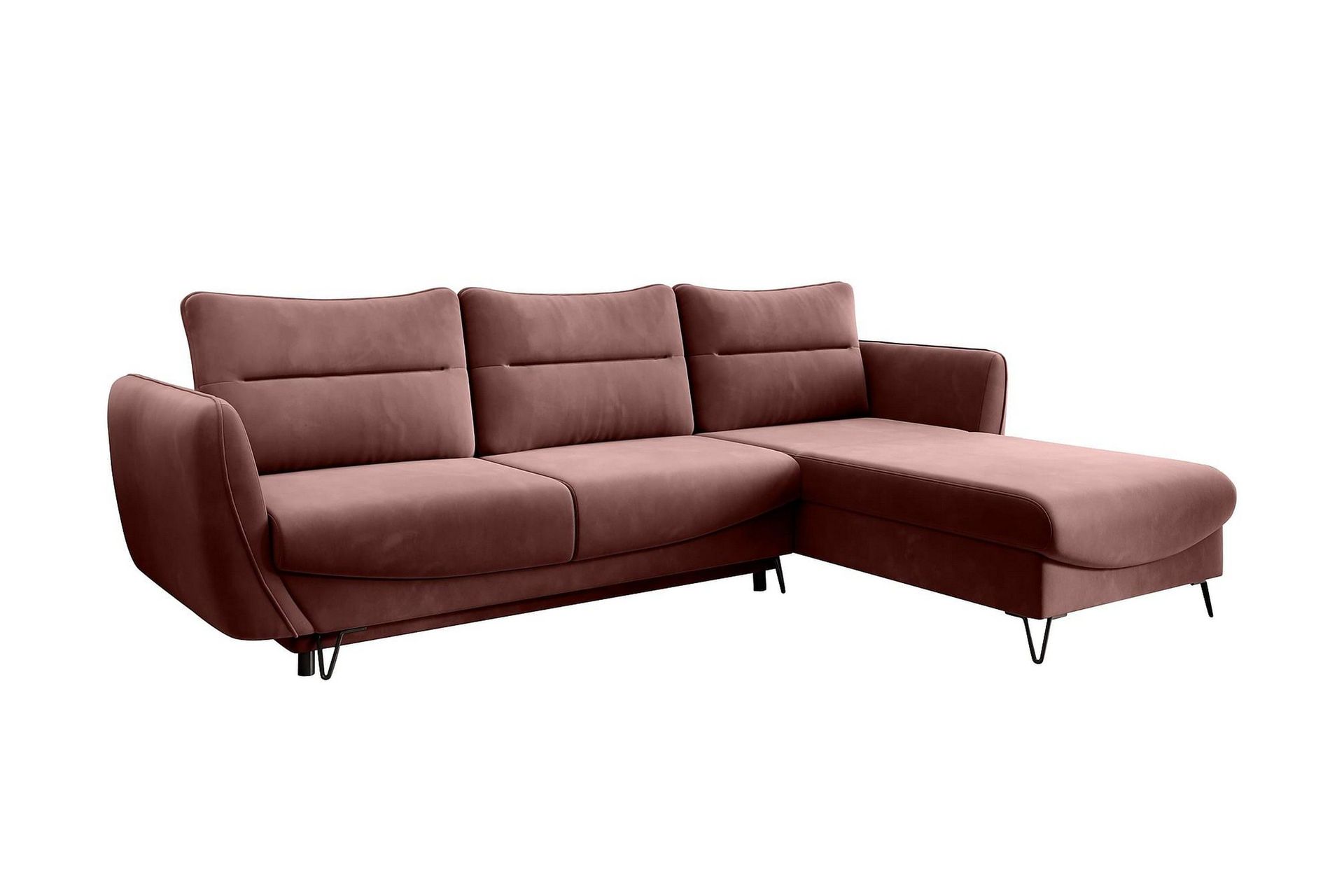 Lence Sovesofa m. Divan Oppbevaring - Rosa