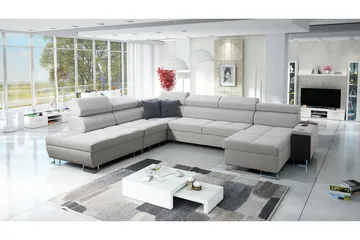 Morenia Sovesofa m. Divan og Sjeselong - Møbler - Sofaer - Sovesofaer - Sovesofa divan