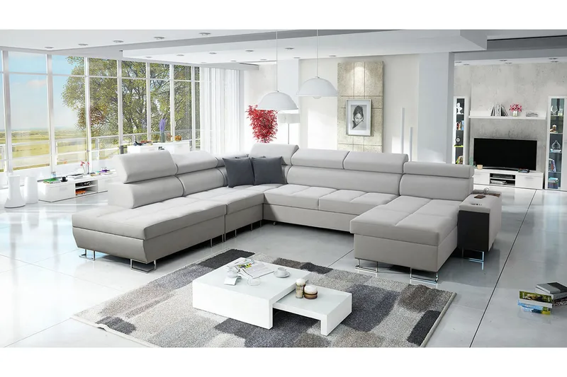 Morenia Sovesofa m. Divan og Sjeselong - Møbler - Sofaer - Sovesofaer - Sovesofa divan