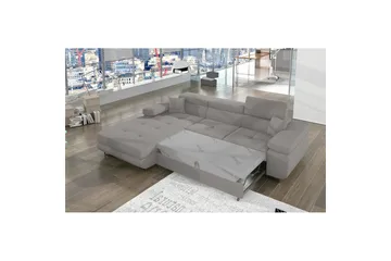 Seksjon Eltap Armando 289x85x203 cm - Jarell 03, Lys Grå, Venstre - Møbler - Sofaer - Sovesofaer - Sovesofa divan