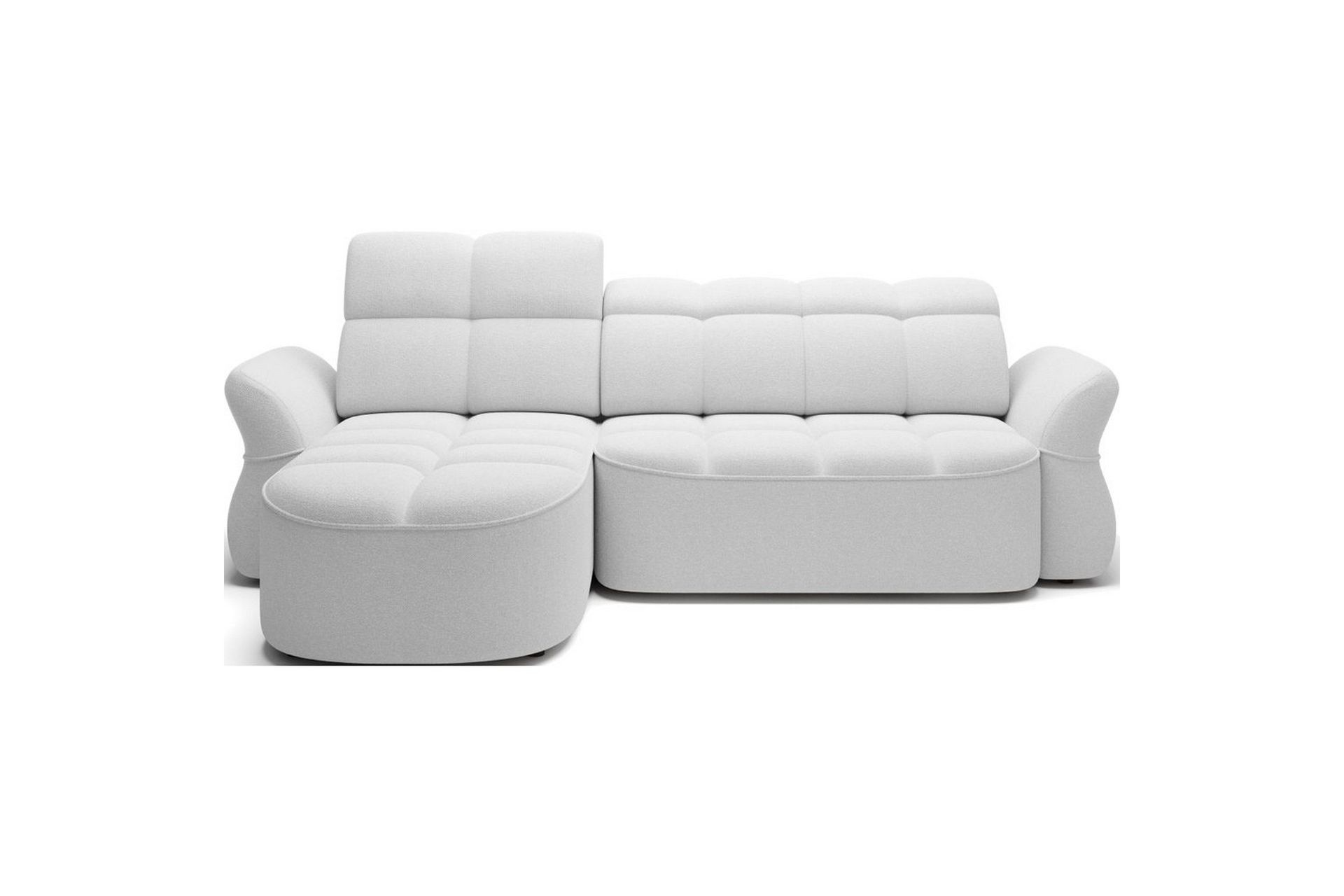 Seksjon Eltap Beneth 301x115x185 cm - Paolli 01 Hvit, Venstre