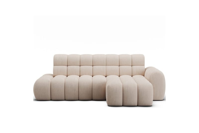 Seksjonssofa Eltap Ceedro 283x165x98 cm, Jarell 20, Beige, Høyre