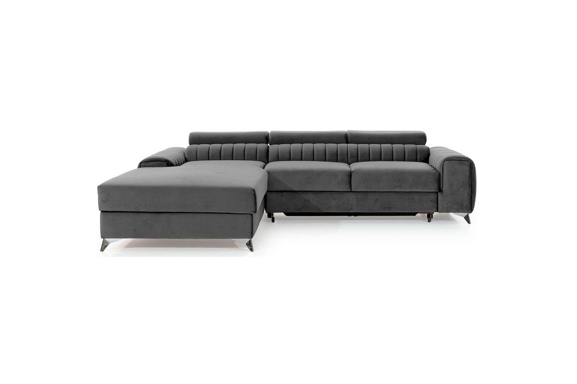 Seksjonssofa Eltap Grayson 278x205x92 cm - Nube 4, Lys Grå, Venstre