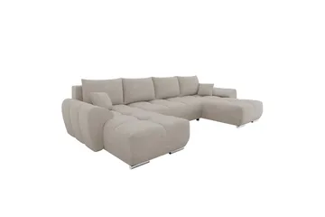 Simerly Sovesofa Dobbeldivan 4-seter - Beige - Møbler - Sofaer - Sovesofaer - Sovesofa divan