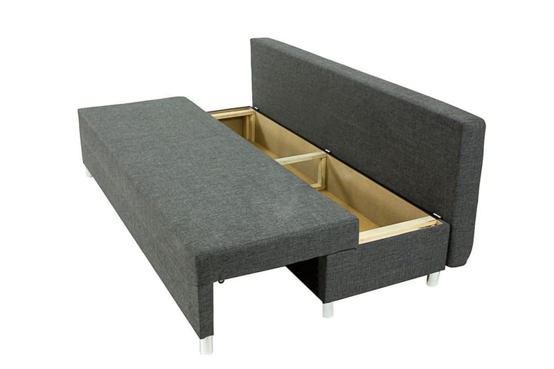 Skatteg Sofa med Puff - Svart|Grå - Møbler - Sofaer - Sovesofaer - Sovesofa divan