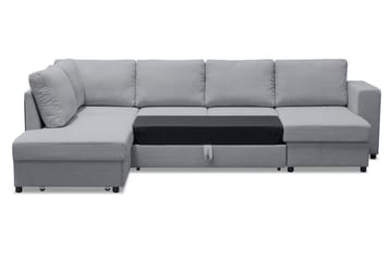 Verona U-Sovesofa Venstre - Lysegrå - Møbler - Sofaer - Sovesofaer - Sovesofa divan
