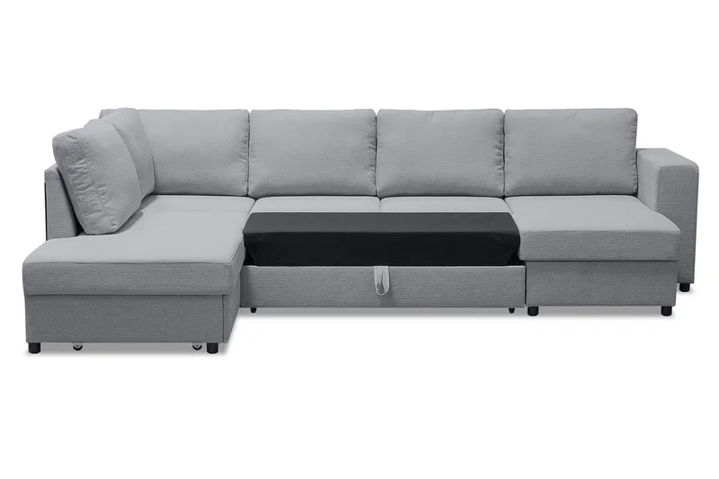 Verona U-Sovesofa Venstre - Lysegrå - Møbler - Sofaer - Sovesofaer - Sovesofa divan