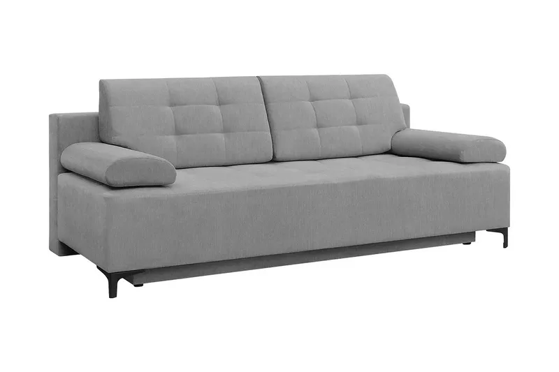 Sovesofa FABIO LED-belysning - Grå - Møbler - Sofaer - Sovesofaer