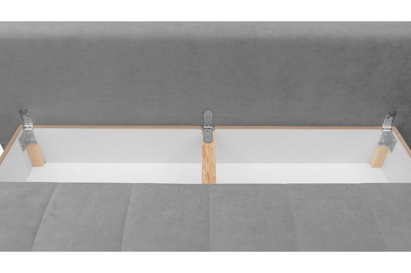 Sovesofa FABIO LED-belysning - Svart - Møbler - Sofaer - Sovesofaer